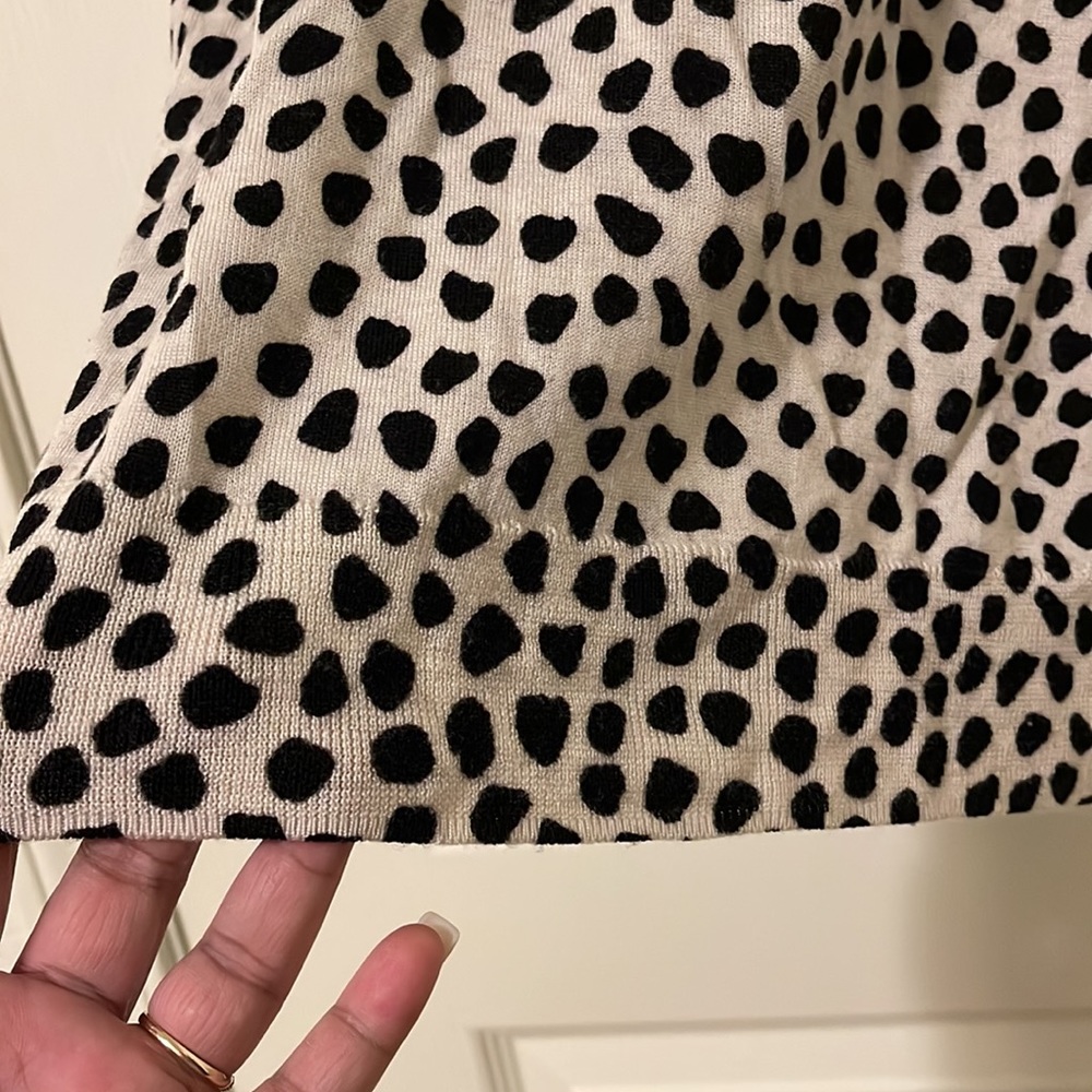 BNWOT J. Crew Leopard Print Sweater Super Stretchy Long Sleeve Tops Size Medium - Picture 5 of 5